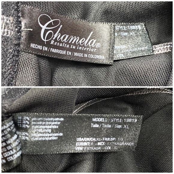 CHAMELA Super High Waist Workout Tights Leggings in Charcoal Grey Size XL - Picture 6 of 10